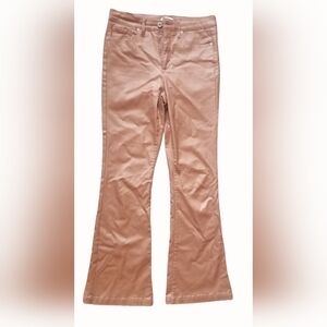 Women's 8 Brown Pleather Bell Bottoms by Sofia Vergara Melisa Flare Collection